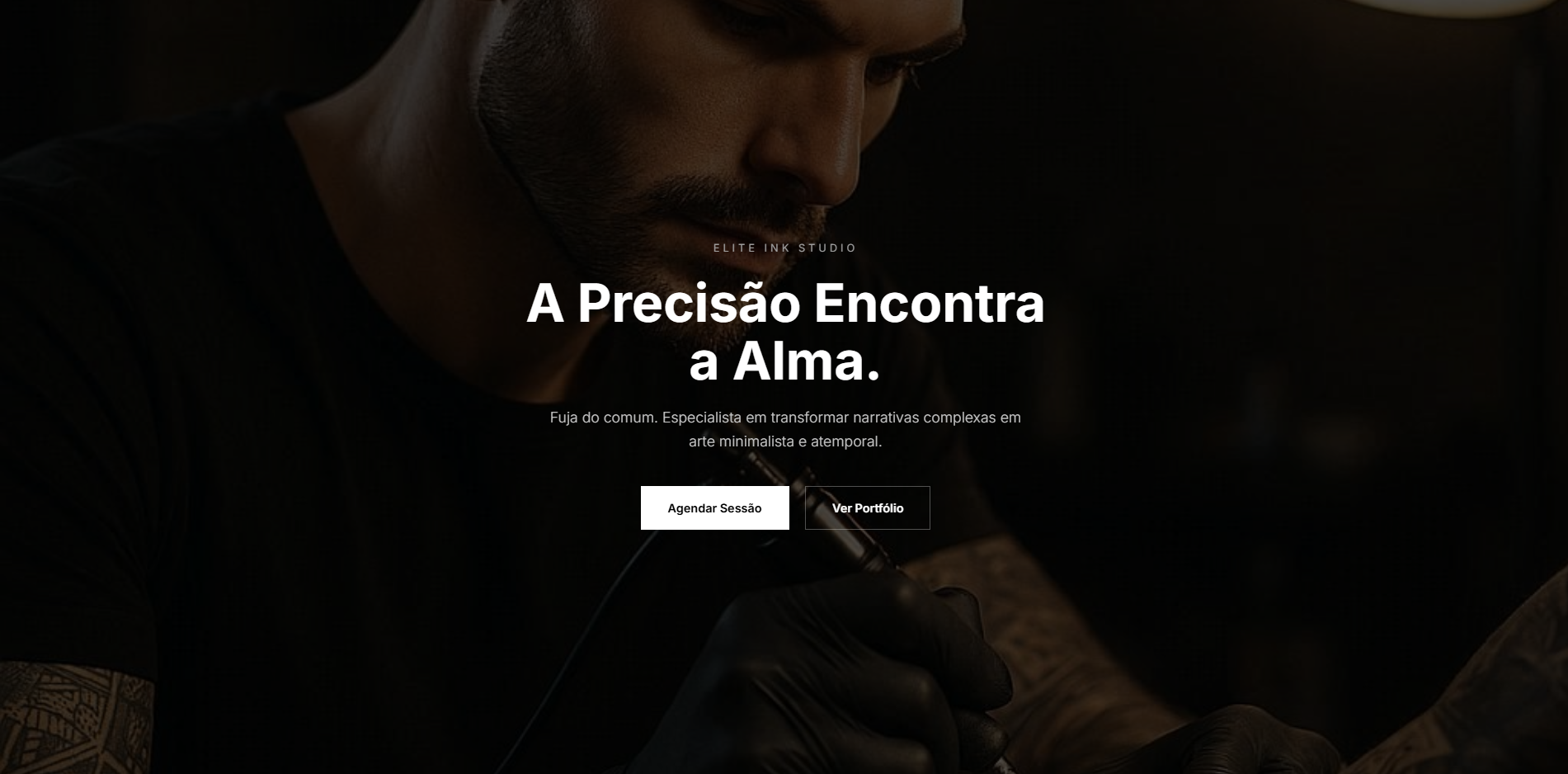 Modelo de Site para Tatuador