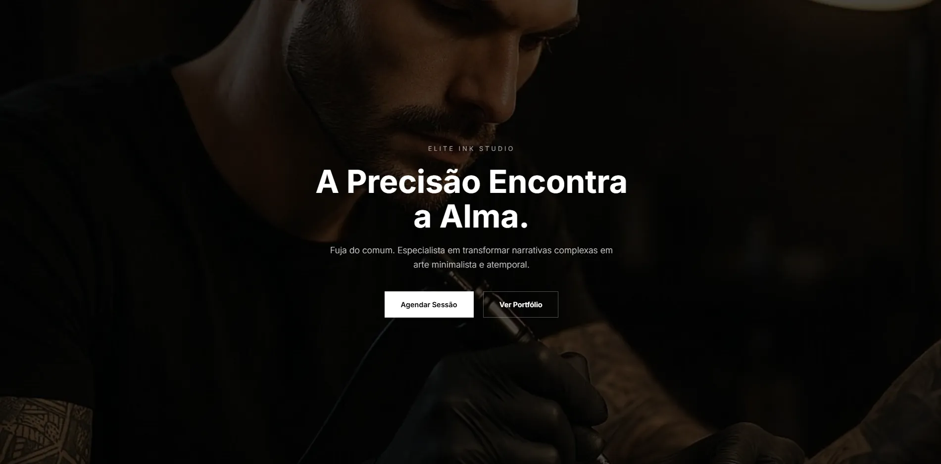 Modelo de Site para Tatuador